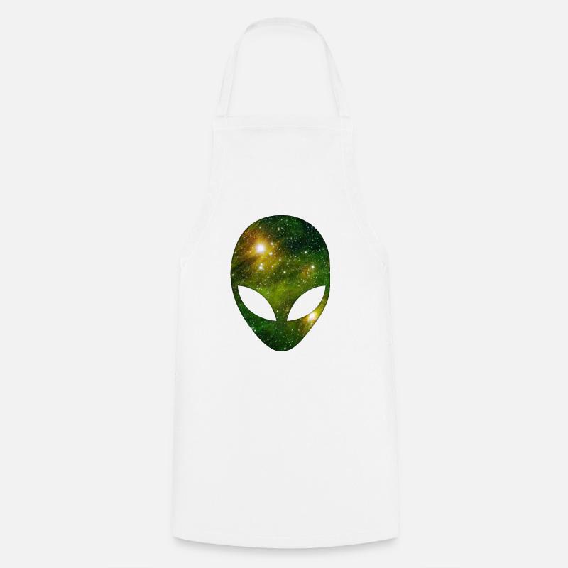 Cosmic Alien - Cooking Apron - white