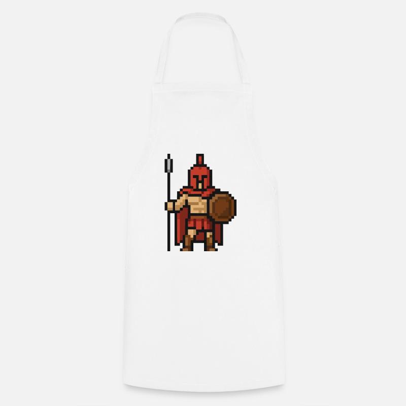 spartaner pixel - Kochschürze - Weiß