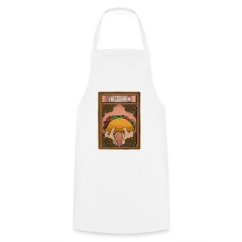 Taco Tortilla Mais Mexiko Essen I Geschenk - Kochschürze - Weiß - Vorne - AI Model Male 185 dark (185cm)
