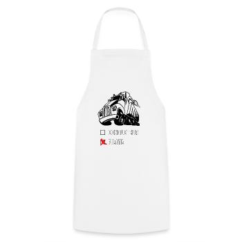 Pilote de camion - Tablier de cuisine - blanc - Devant - AI Model Male 185 dark (185cm)