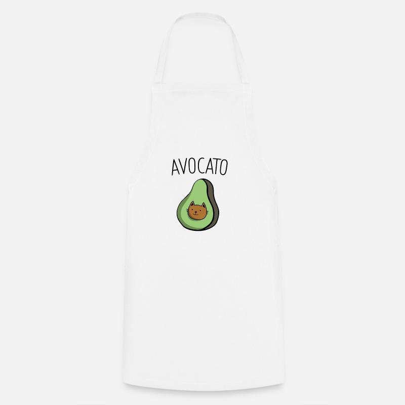 Avocado - Kochschürze - Weiß