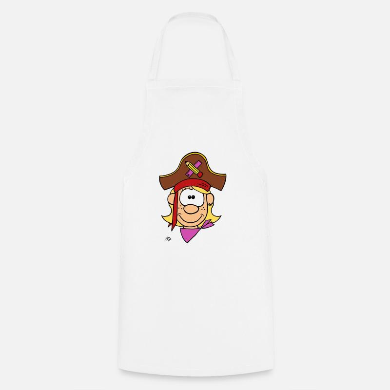 A school pirate - Cooking Apron - white