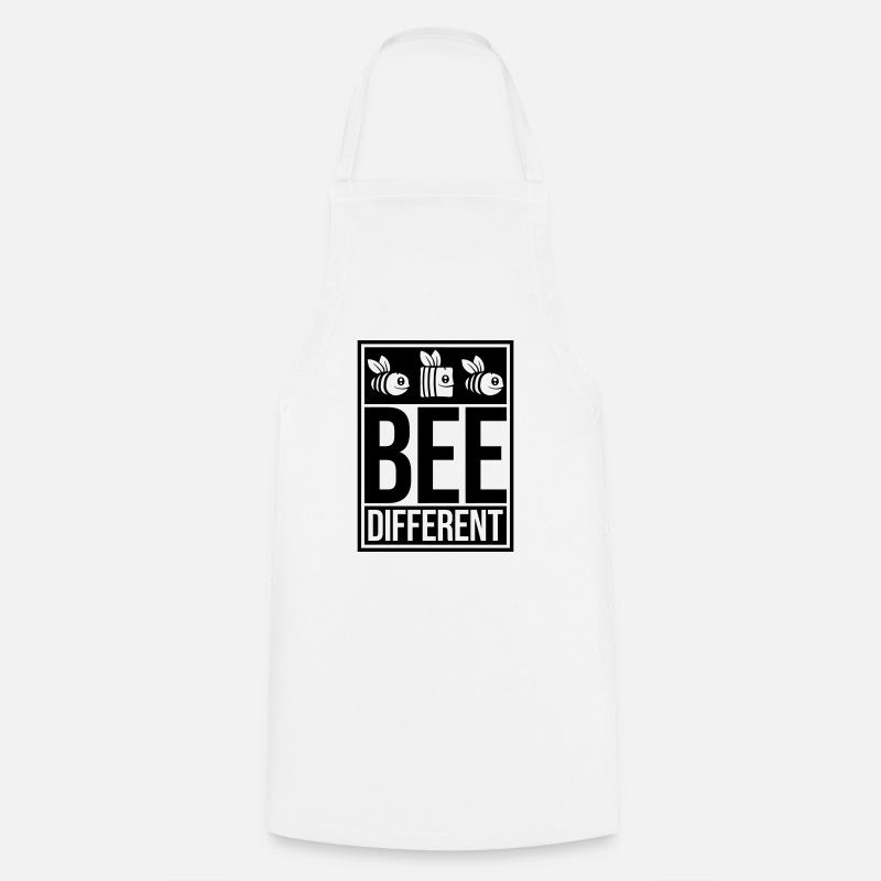 bee different Spruch Zitat - Kochschürze - Weiß
