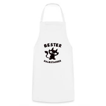 Cool meilleur design mi-fort - Tablier de cuisine - blanc - Devant - AI Model Male 185 dark (185cm)