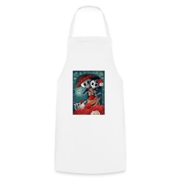 Weiß/Schwarz Dia de Los Muertos Lovers Handy & - Kochschürze - Weiß - Vorne - AI Model Male 185 dark (185cm)