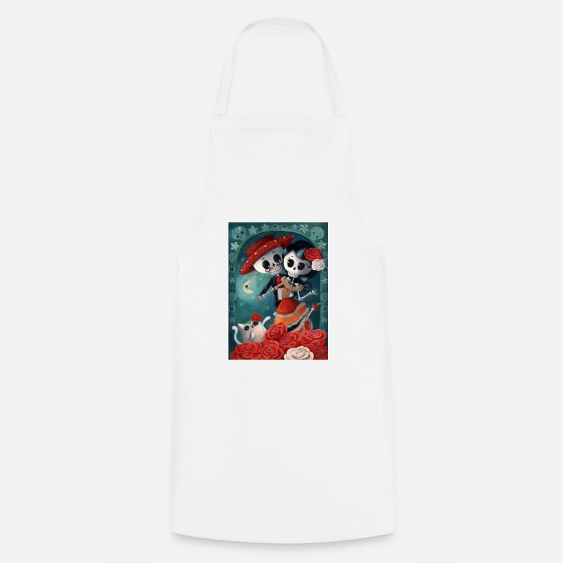 Dia de Los Muertos Lovers - Cooking Apron - white