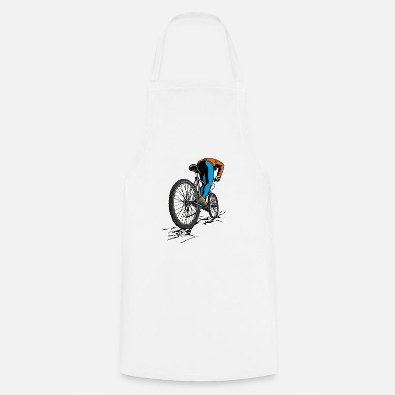 Mountain bikers - Cooking Apron - white