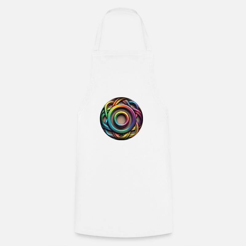 Regenbogen Farben Elemente Knoten - Kochschürze - Weiß
