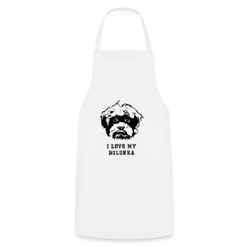 J’adore mon chien Bolonka Zwetna - Tablier de cuisine - blanc - Devant - AI Model Male 185 dark (185cm)