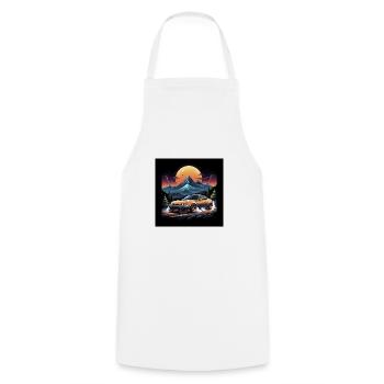 JDM Sportcar tuning Driftcar Voiture Cadeau PS - Tablier de cuisine - blanc - Devant - AI Model Male 185 dark (185cm)