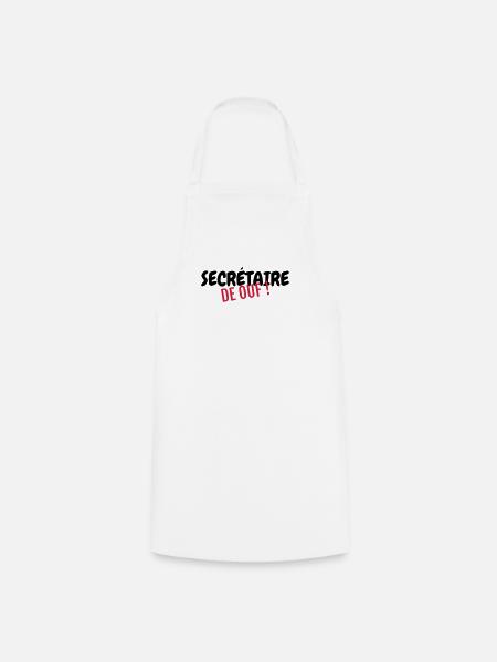 secrétaire / secrétariat / assistante / manager - Tablier de cuisine - blanc