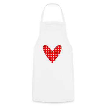 CHRISTMAS. MERRY CHRISTMAS. MERRY CHRISTMAS. NEW YEAR’S DAY - Cooking Apron - white - Front - AI Model Male 185 dark (185cm)