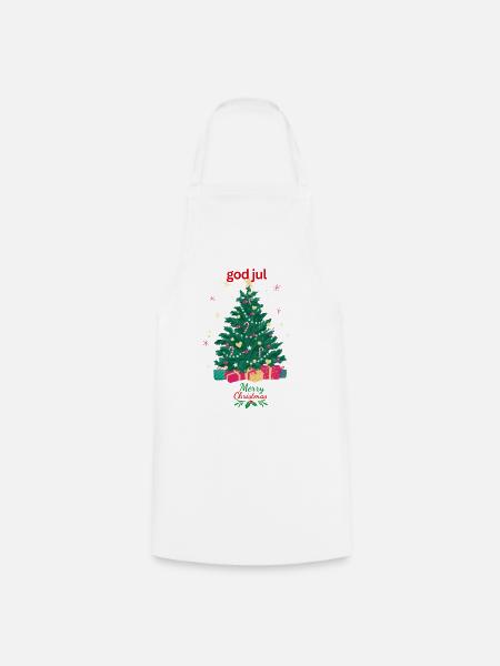 god jul Merry Christmas T-Shirt - Kochschürze - Weiß
