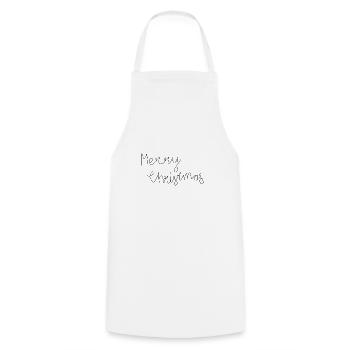 Joyeux Noël - Tablier de cuisine - blanc - Devant - AI Model Male 185 dark (185cm)