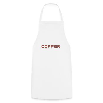 COPPER BRAND CLOTHING & ACCESSORIES - Cooking Apron - white - Front - AI Model Male 185 dark (185cm)