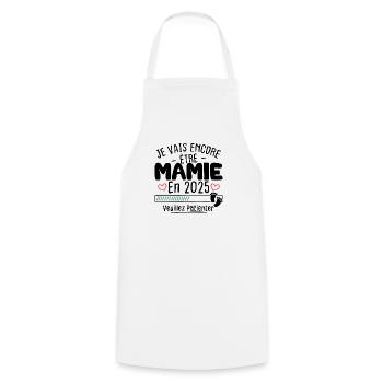 Je Vais Encore être Mamie En 2025 - Tablier de cuisine - blanc - Devant - AI Model Male 185 dark (185cm)