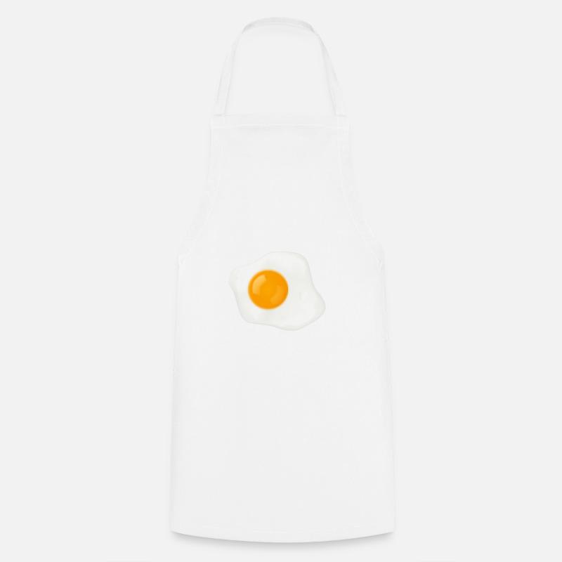 Spiegelei - Lustiges Geschenk - Kochschürze - Weiß
