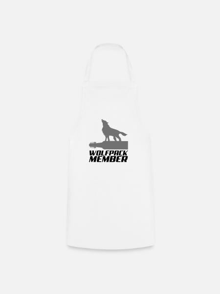 wolfpack member 2 - Kochschürze - Weiß