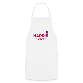 US Elections 2024 Harris - Cooking Apron - white - Front - AI Model Male 185 dark (185cm)