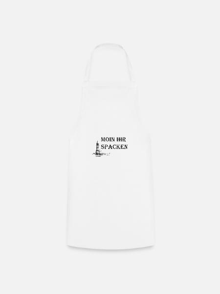 Moin Ihr Spacken Segeln Leuchtturm Geschenk - Kochschürze - Weiß