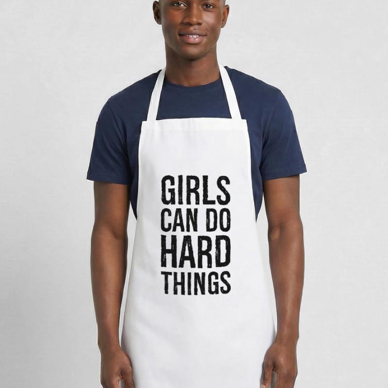 Les filles peuvent faire des choses difficiles Tablier de cuisine