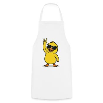 Rockin' Chick - Tablier de cuisine - blanc - Devant - AI Model Male 185 dark (185cm)