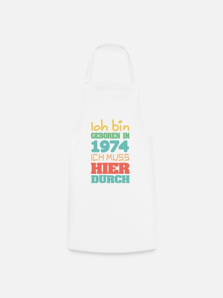 1974 - Kochschürze - Weiß