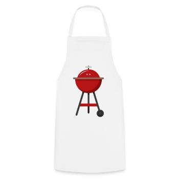 Barbecue barbecue - Tablier de cuisine - blanc - Devant - AI Model Male 185 dark (185cm)