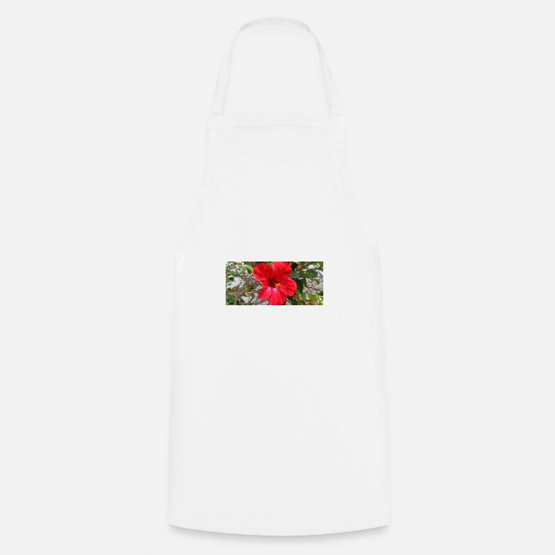 canarian flower - Cooking Apron - white