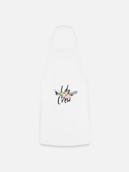I do Crew - JGA - Florale Serie - Kochschürze - Weiß