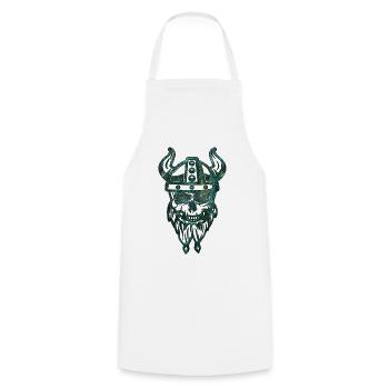 Suède Sverige Norden Skandinavia Viking Graffitti - Tablier de cuisine - blanc - Devant - AI Model Male 185 dark (185cm)