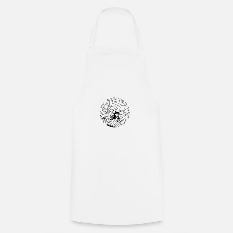 Mode de vie VTT - Rock Drop - Tablier de cuisine - blanc