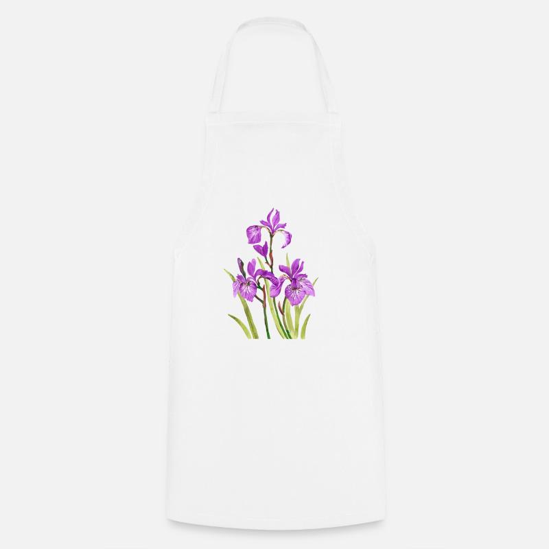 Blumen - Kochschürze - Weiß