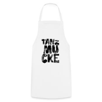 Tanzmucke schwarz - Tablier de cuisine - blanc - Devant - AI Model Male 185 dark (185cm)
