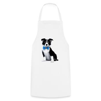 Hundehalter Border Collie Hunde Hundeliebhaber - Kochschürze - Weiß - Vorne - AI Model Male 185 dark (185cm)