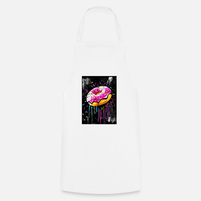 Donut Graffiti style - Cooking Apron - white