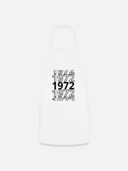 1972 1972 1972 - Kochschürze - Weiß