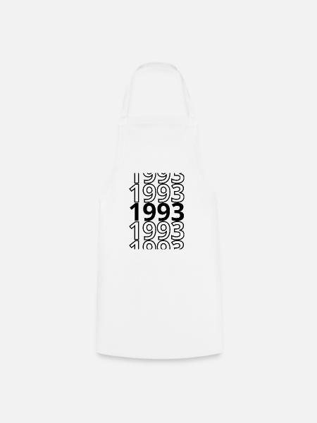1993 1993 1993 - Kochschürze - Weiß
