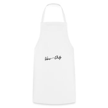 Gravel Bike Vibes Only Cycling Passion - Cooking Apron - white - Front - AI Model Male 185 dark (185cm)