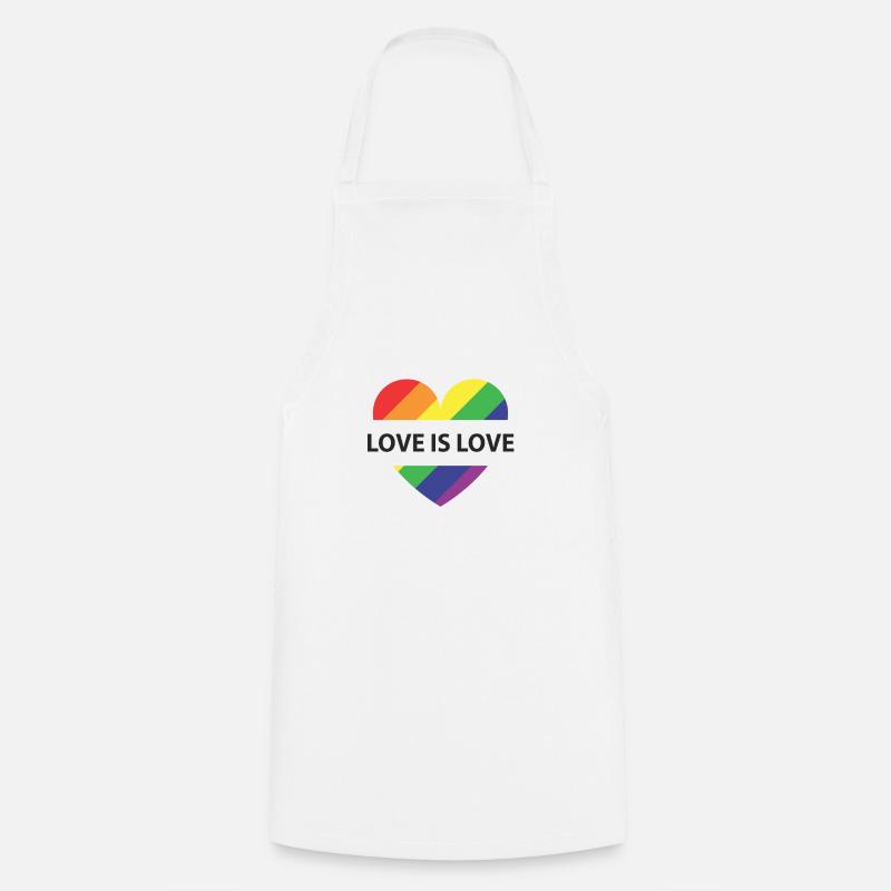 L'amour c'est l'amour - Tablier de cuisine - blanc