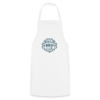 Big bro club older brother - Cooking Apron - white - Front - AI Model Male 185 dark (185cm)