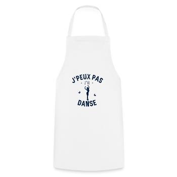 J Peux pas j ai Danse - Tablier de cuisine - blanc - Devant - AI Model Male 185 dark (185cm)