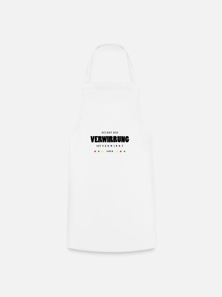 Verwirrung 2 - Kochschürze - Weiß