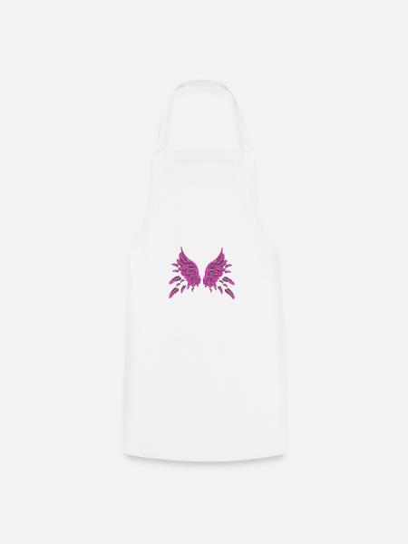 engel,pink,federn,angelwings,Flügel - Kochschürze - Weiß
