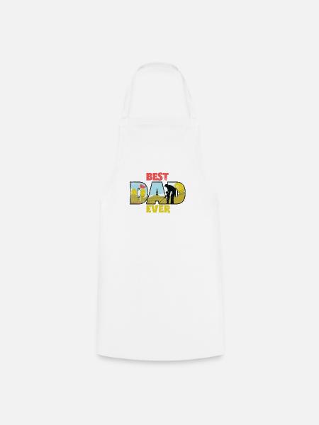 BESTER PAPI PAR GOLF EISEN GOLFER TEE SPRUCH MOTIV - Kochschürze - Weiß