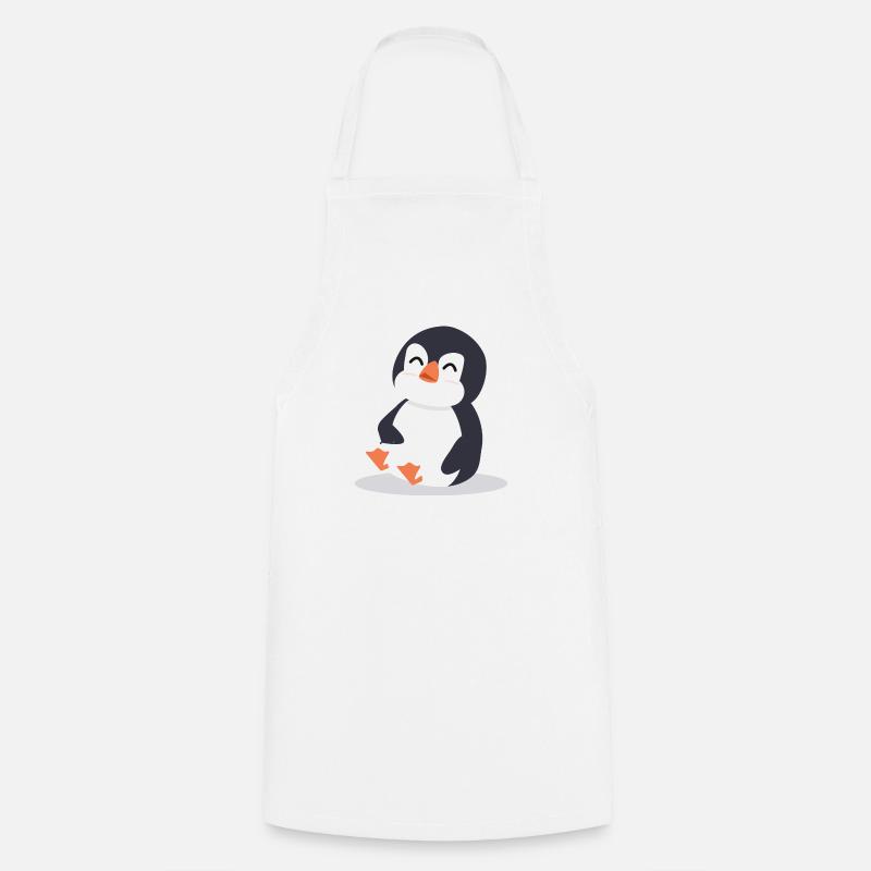 penguin - Cooking Apron - white