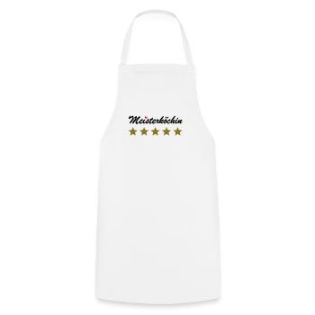 Meisterköchin, Köchin kochen Chefköchin Herz - Kochschürze - Weiß - Vorne - AI Model Male 185 dark (185cm)