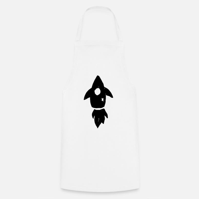 ROCKET - Kochschürze - Weiß