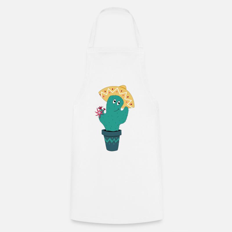 Cactus mexicain - Tablier de cuisine - blanc