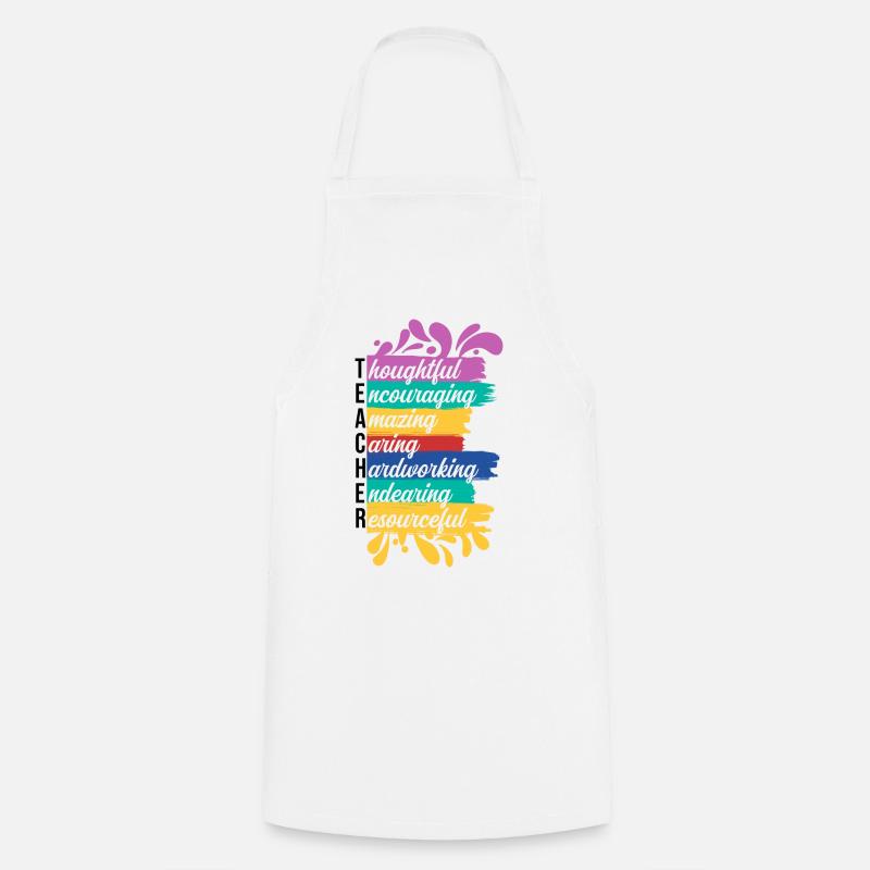 Teacher being - Cooking Apron - white